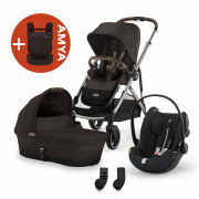 Gazelle 3in1 +AMYA - Chocolate Brown/Moon Black Chocolate Brown/Moon Black